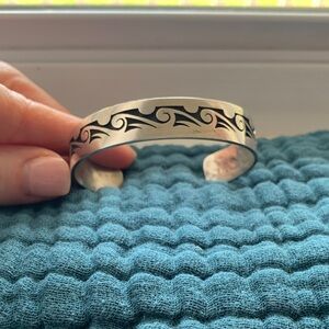 Hopi Sterling Silver Cuff Bracelet